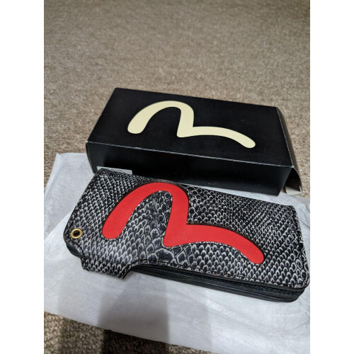EVISU Evisu Super Rare Dokonjo Wallet Size 3 Python Pattern B limited From JAPAN image 8