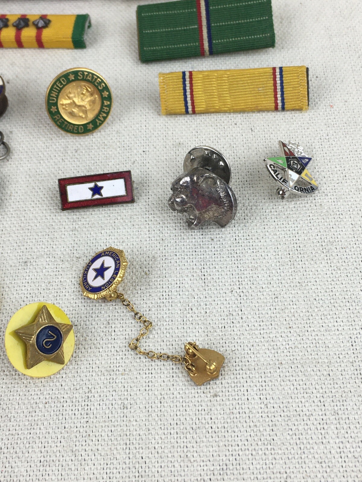15 Pin & LAPEL PIN LOT Military Organizations Sterlin… Gem