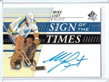 2019-20 SP Authentic Sign of the Times Mike Liut AUTO - St. Louis Blues