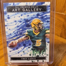 2021 Wild Card Alumination Premier Draft Art Gallery Trey Lance (RC) #AG-29