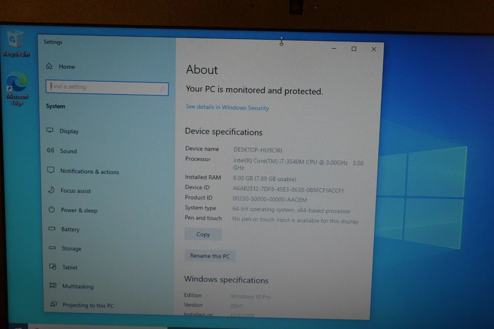 Dell Latitude E6530 Intel Core i7-3540M 8GB RAM 256GB SSD Windows 10 Pro Webcam - Image 4 of 4