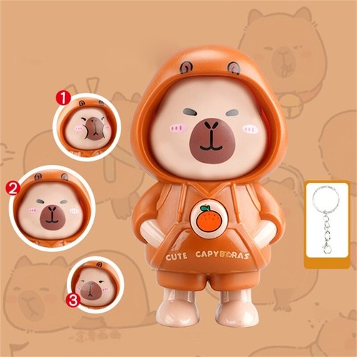 Fashion Capybaras Keychain Purse Decorations Backpack Charm Plastic Texture - Zdjęcie 6 z 8