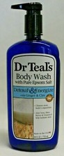 Dr Teal's Body Wash with Pure Epsom Salt, Detoxify  Energize with Ginger  Clay