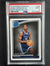 2018 PANINI DONRUSS OPTIC JAREN JACKSON JR PRESS PROOF SILVER SP /349 PSA 9💎