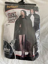 Black Hooded Cape 