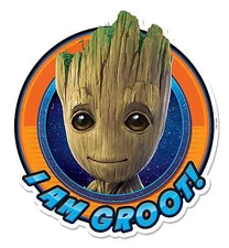 I Am Groot Guardians of The Galaxy Vol. 2 3D Effect Cardboard Cutout Wall Art