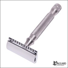 Maggard Razors MR18 Stainless Steel Handle Safety Razor with Chrome Head