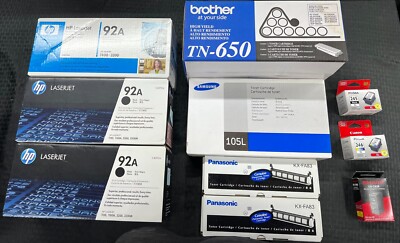 Printer Toner and Inkjet Cartridge Assortment (10 pack)