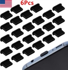 6Pcs/Set Type-C Dust Plug USB Charging Port Cover For Samsung Huawei Xiaomi US