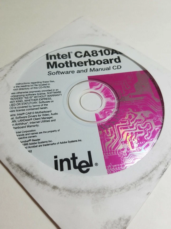 Intel CA810AL Motherboard Software and Manual CD 1999 739368-002 - Image 3 of 4