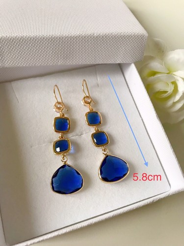 Bridal Earrings, Bridesmaids Earrings, Dangle Earrings, Gift For Her,Handmade UK - Picture 4 of 5