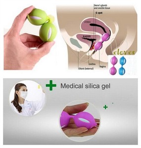 Kegel Silicone Ben Wa Balls Excercise Pelvic Beads 6 Colors Random