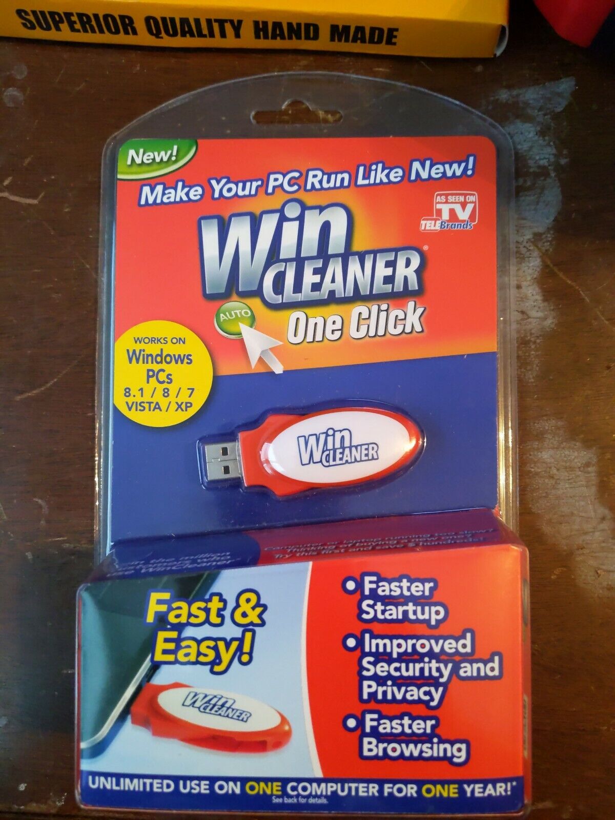 Win Cleaner One Click PC Cleaner New In Package Speed Boost USB As Seen On TV