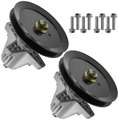 2 Spindle Assembly W/Bolt For MTD 618-04636 618-04636A 618-04865 A 918-04636