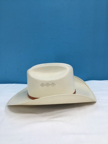 Wrangler 20X Straw Cowboy Hat Size 7 3/8 ( In Great Shape ) - Picture 3 of 10