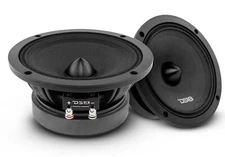 PAIR DS18 PRO-ZXI6.4BM 6.5" Mid Range Bass 1200 Watt 4-Ohm Car Bullet 2 Speakers