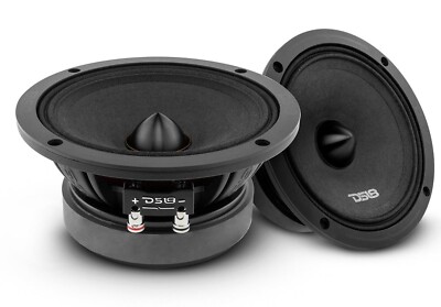 PAIR DS18 6.5'' Mid-Range Bass 1200 Watt 4 Ohm Car Bullet 2 Speakers PRO-ZXI6.4BM
