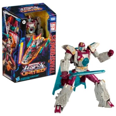 Figurine Transformers Legacy United Vector Prime – Voyageur 17,5 Cm – Se Transforme En Navette Spatiale