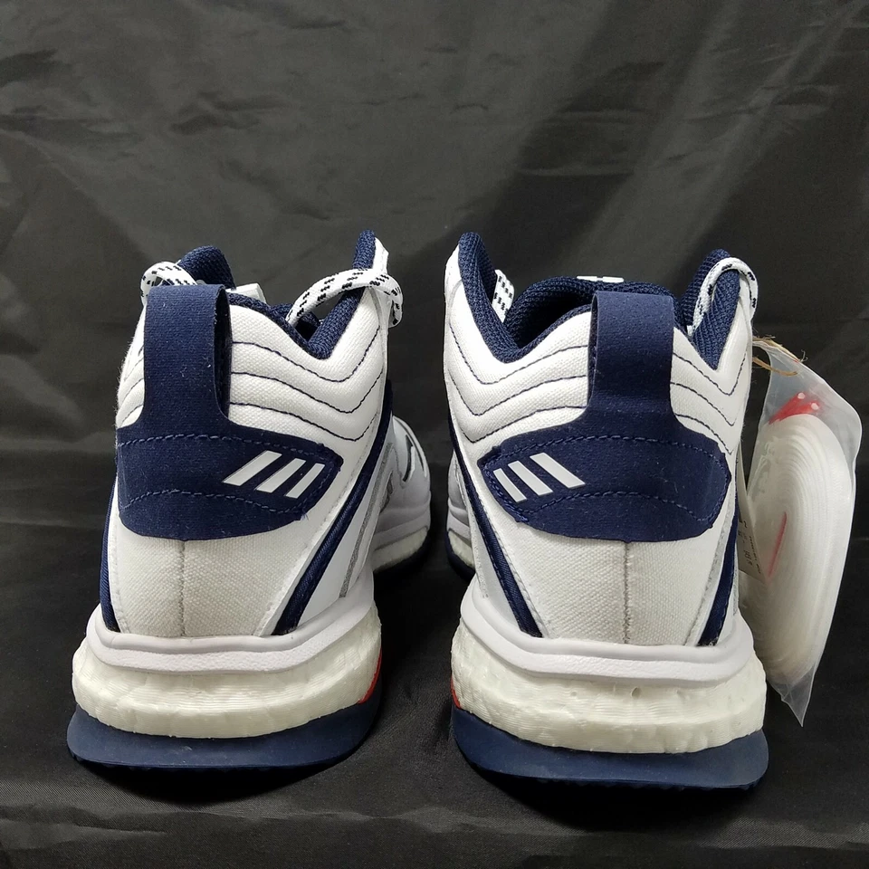 Adidas ICON 6 Turf Baseball Shoes White/Navy - Men's Size 11.5 - EG7598 NWB - Image 4 of 4