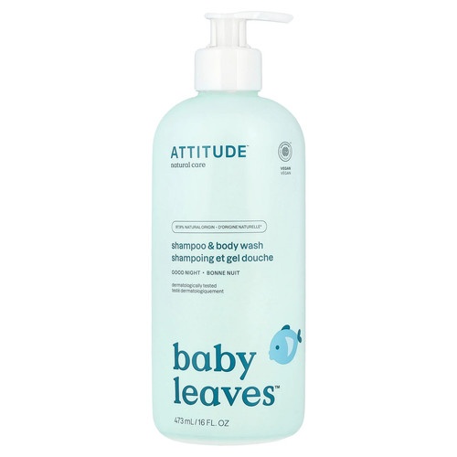 Baby Leaves™, Shampoo & Body Wash, Good Night, 16 fl oz (473 ml)