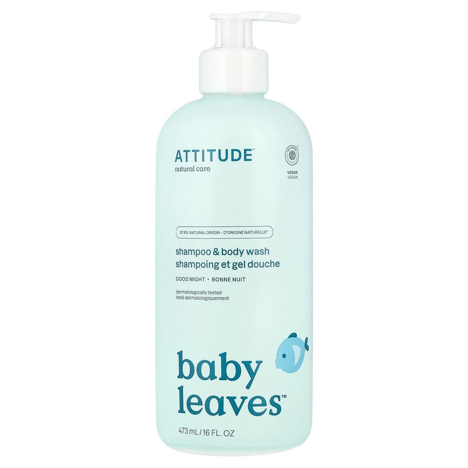 Baby Leaves™, Shampoo & Body Wash, Good Night, 16 fl oz (473 ml)