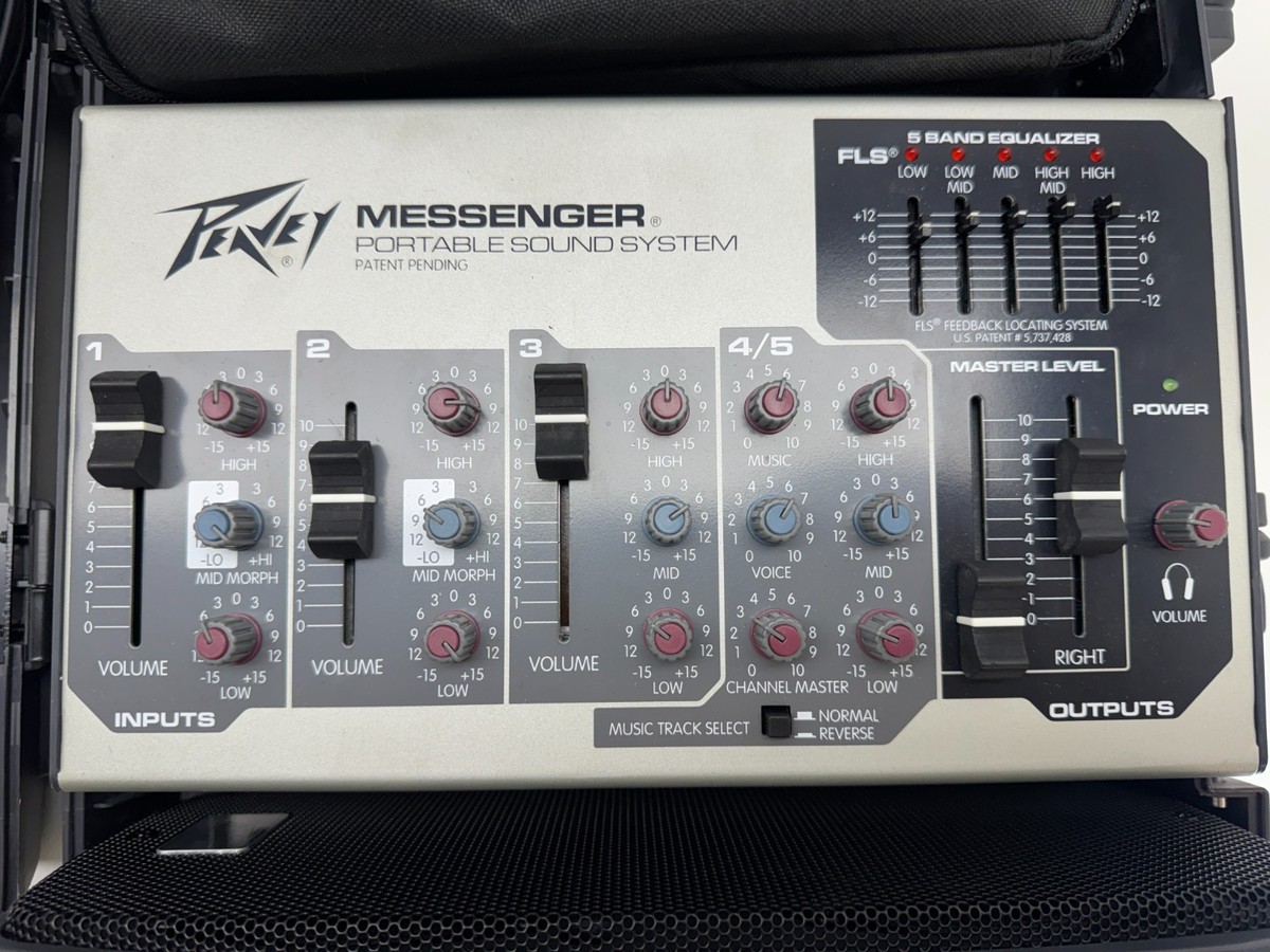 Peavey Messenger M100 Portable PA System 5 Channel Powered Mixer