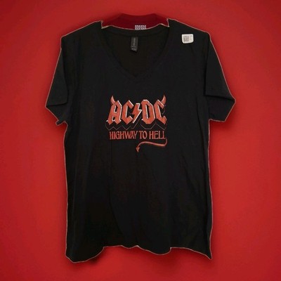 AC/DC ''Highway To Hell'' Ladies Tee Size XL Black