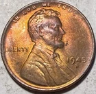 1945-S Lincoln Wheat Cent BU RD #GE105