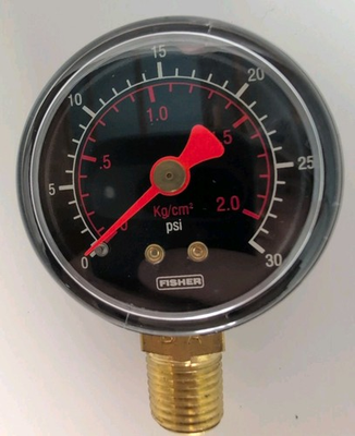 #ad #ad Fisher Pressure Gauge 0 30 PSI 2 kg cm^2 2quot; Face 1 4quot; NPT $4.98