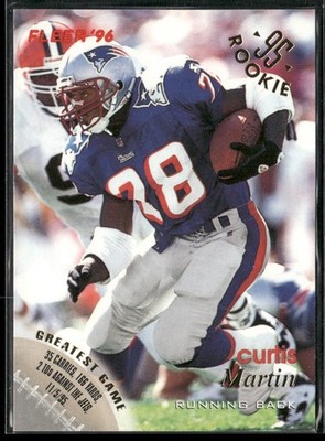 Curtis Martin Player Lot Bundle 10 Different Football Cards CM002 1 RC