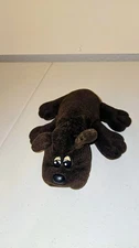 Vintage 1985 Tonka Pound Puppies 8" Chocolate Dark Brown Plush Puppy