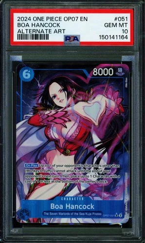 Boa Hancock - OP07-051 - PSA 10 - Alternate Art - English - One Piece - 150-09