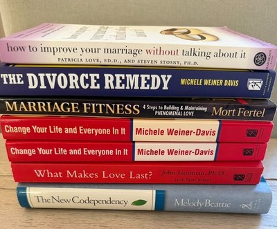 7-Book Marriage Relationship Lot   Gottman Weiner Davis Beattie Codependency