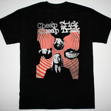 vtg Cheap Trick band Men T-shirt Black Cotton Unisex All Sizes