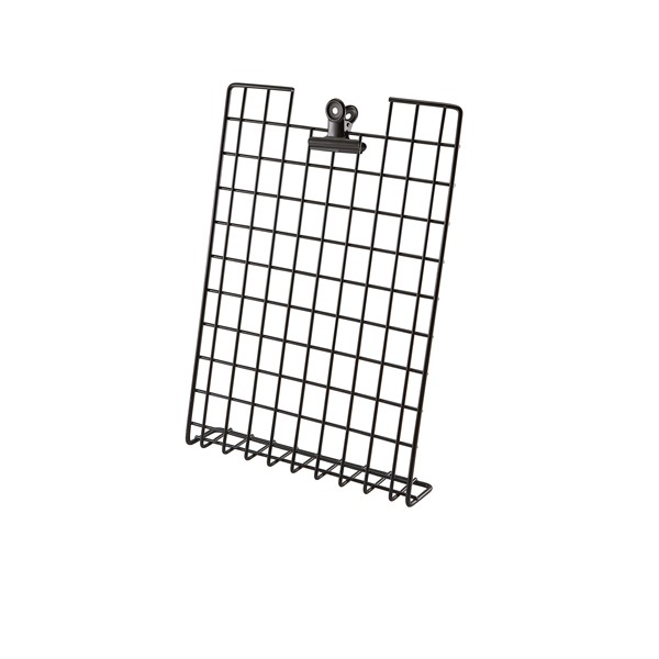 GenWare Menu Holder Iron Black Wire A4 Menu Display Holder For Bars & Hotel