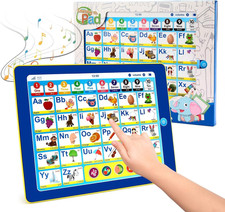 6-in-1 Kids Tablet with ABC/Words/Numbers/Color/Games/Music - Blue