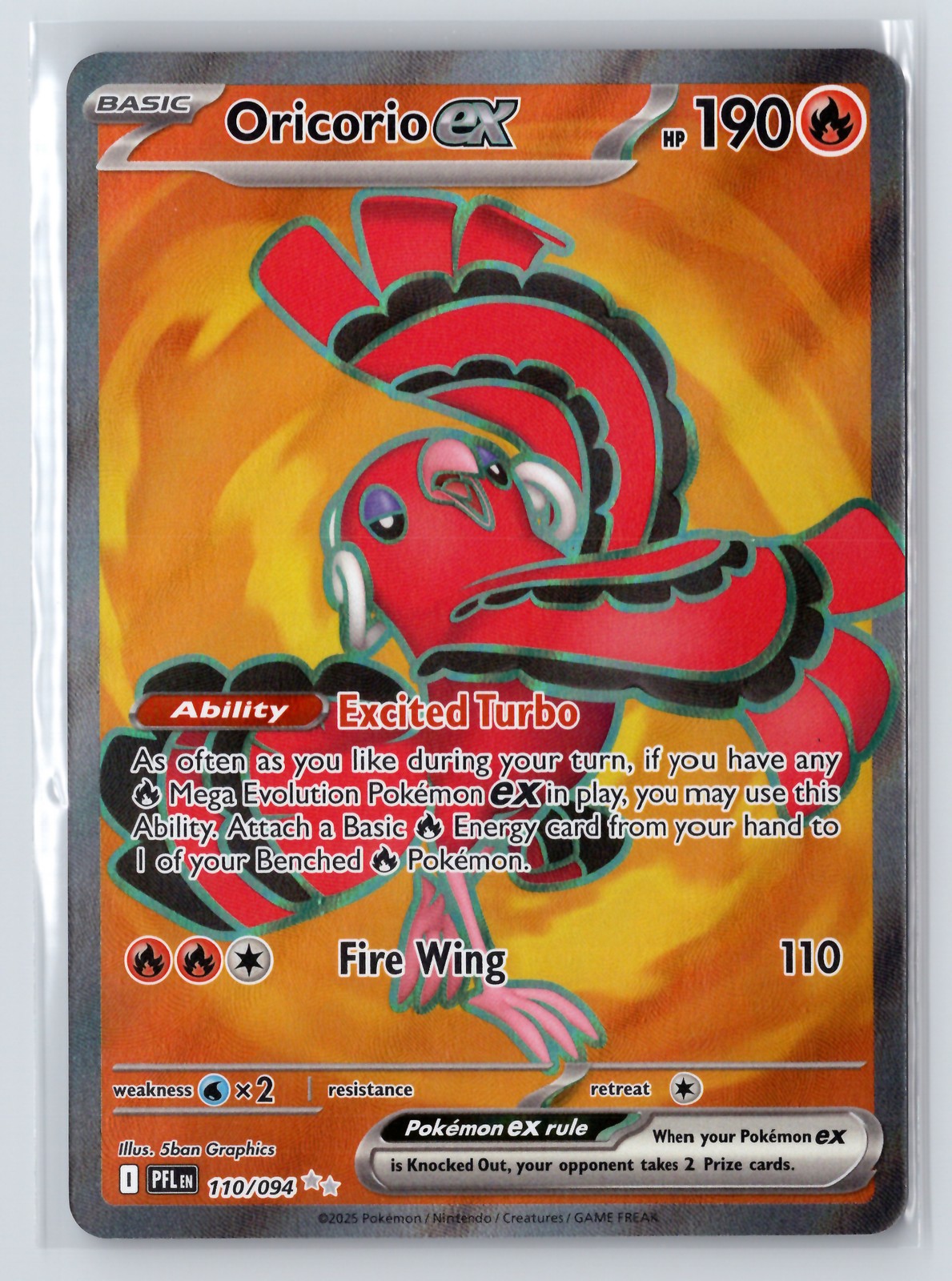 Oricorio ex #110/094 ME02: Phantasmal Flames Pokemon