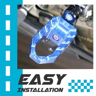 40mm Riser Titanium Front Wide Foot Pegs Custom For GSX650F Katana 650 08-16 17