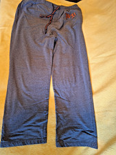 Vintage Harley Davidson Lounge Sweatpants Gray Mens L Y2K Drawstring Pockets