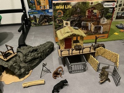Schleich Wild Life 42350 Dschungel Forschungsstation Croco  OVP