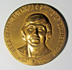 Vintage Ella Grasso Connecticut Governor Bronze Medal 1974-1978 Capitol — photo 1