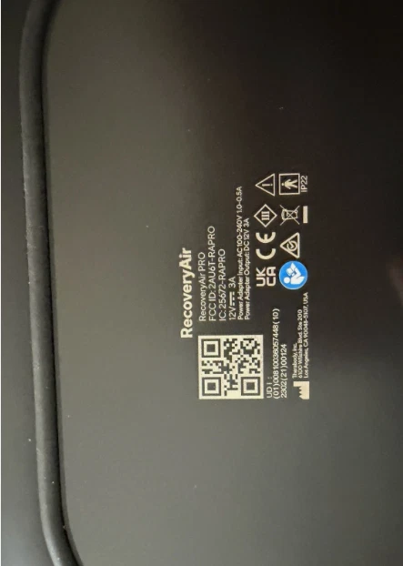 Sistema de arranque Therabody RecoveryAir PRO LARGE usado Foto 3 de 4