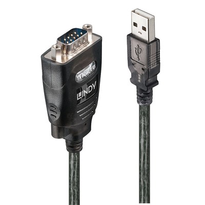 4002888426862 Lindy 42686 Serien-Kabel Schwarz 1,1 m USB Typ-A DB-9 LINDY