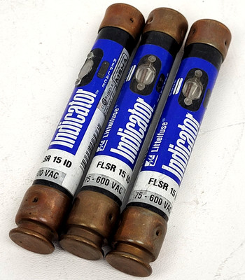Lot of 3 - FLSR15ID Littelfuse 15 Amp Fuse Class RK5 - Next Day Option