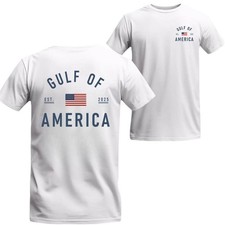 Gulf of America Patriotic USA Flag Minimalist Graphic Unisex Shirt