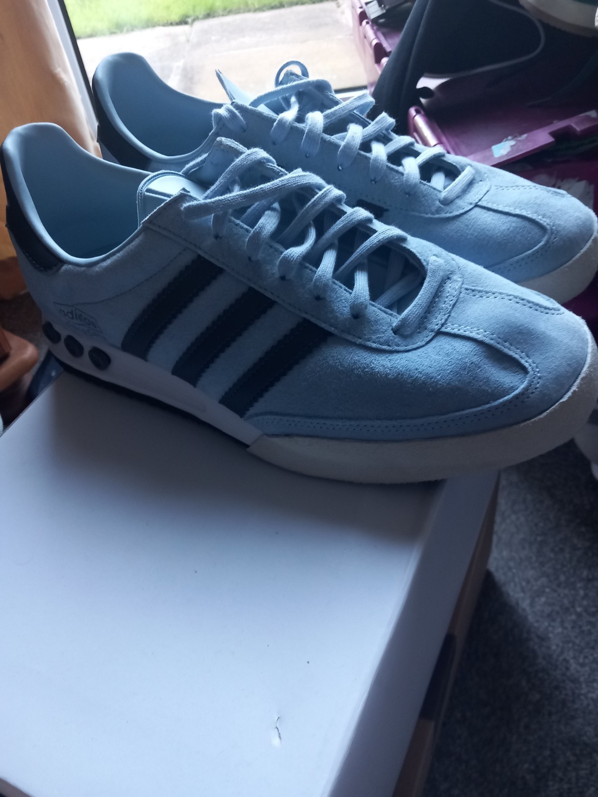 Adidas Originals Kegler Super ® ( Men Sizes: UK 11 Wonder Blue / Grey image 2