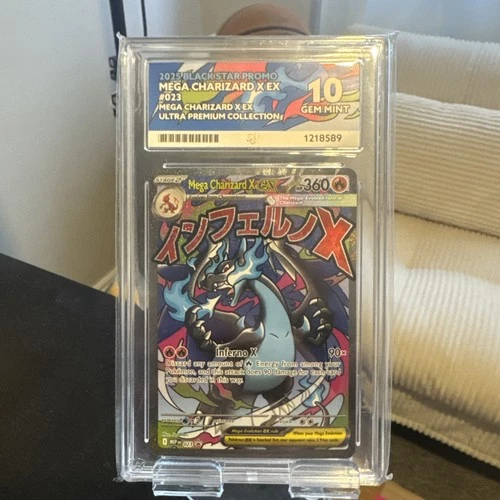 ACE 10 Mega Charizard X EX 023 Black Star Promo Gem Mint Pokemon