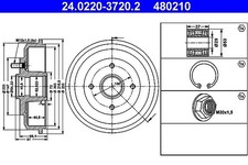 Tambour de frein Ssangyong ACTYON