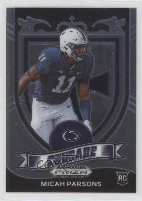 2021 Panini Prizm Draft Picks Crusade Micah Parsons #175 Rookie RC 0q1p