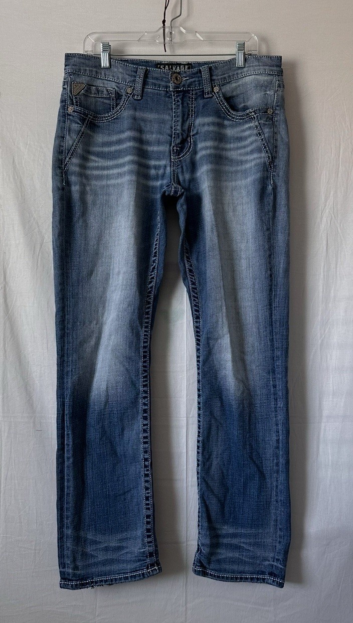 Buckle Salvage Men’s Jeans Mayhem Straight 33x32 Regular Fit